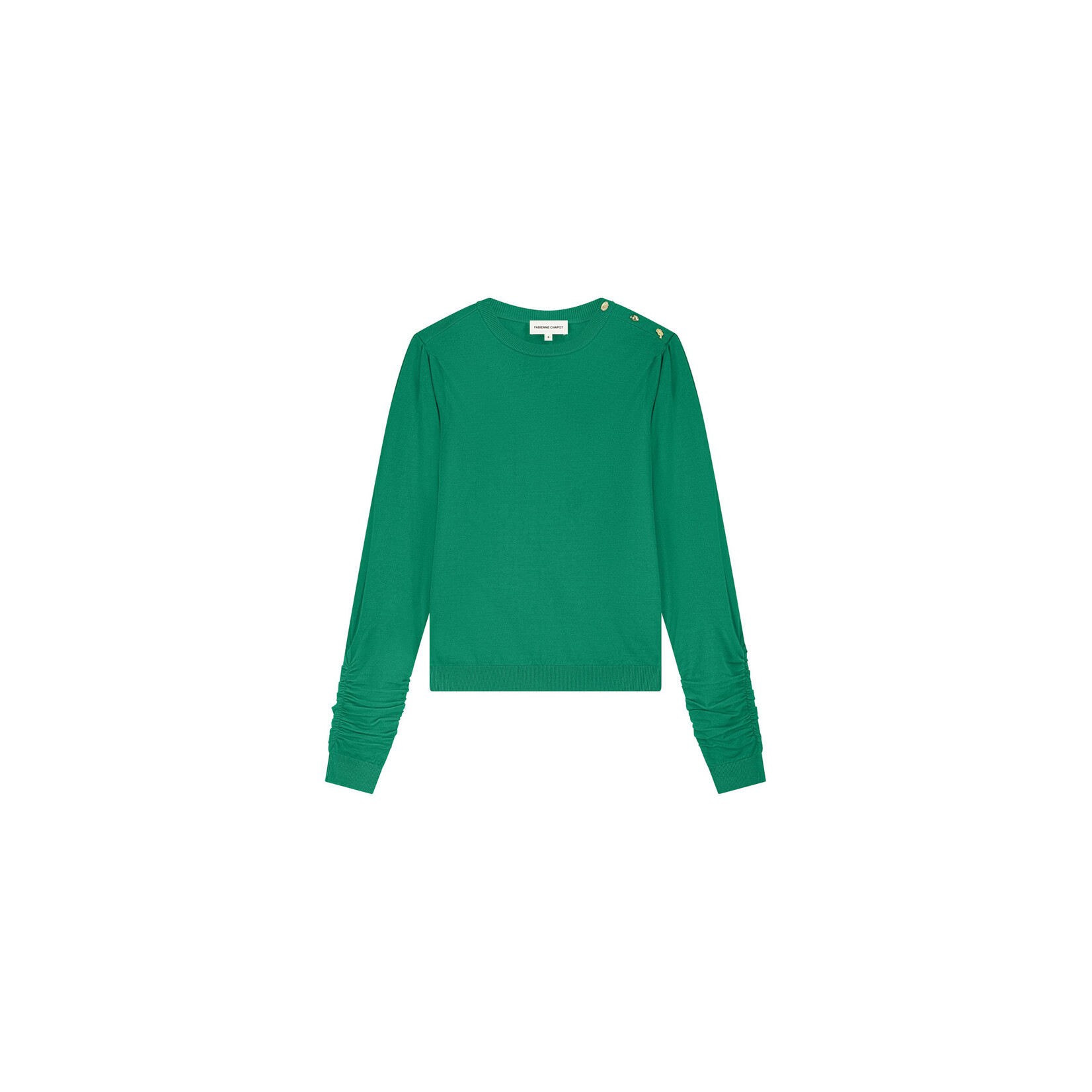 Fabienne Chapot Molly scrunch pullover Evergreen