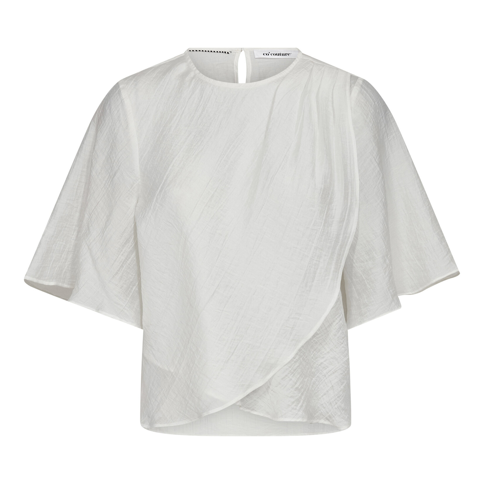 Co'couture Conny drape blouse White