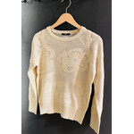 Robin flower jacquard trui Dune