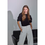 Co'couture Lance gathering tee Black