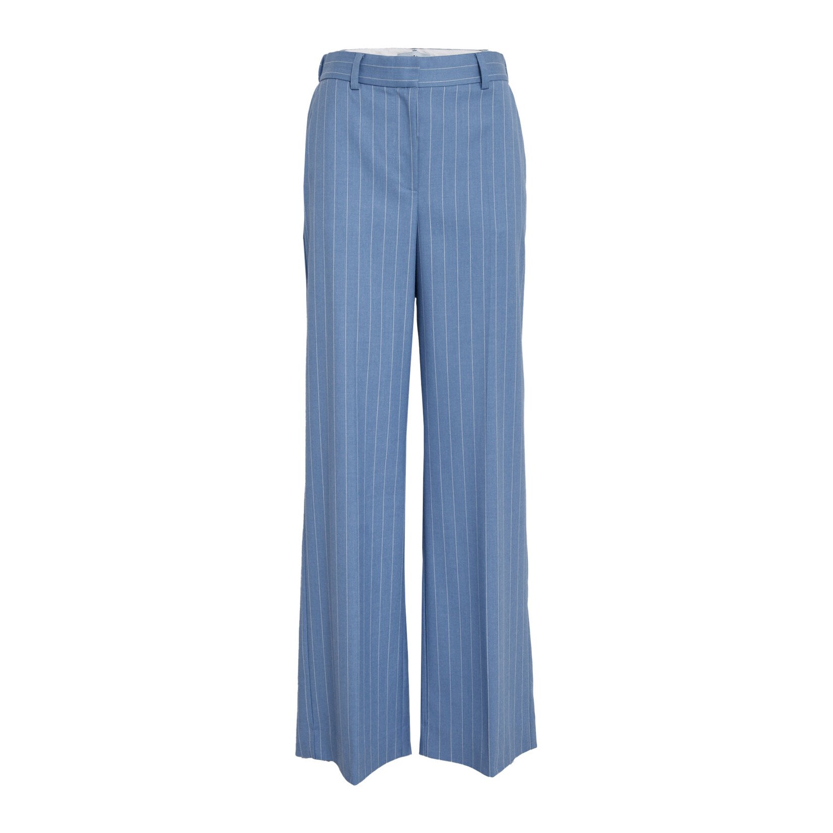 Minus Odelia mid waist pant Skyway blue stripe