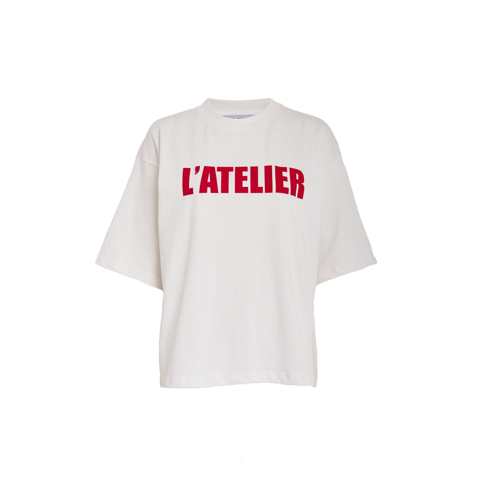 Minus Stine t-shirt Cloud dancer / red