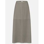 Rosemunde Esther linen long skirt Dried sage