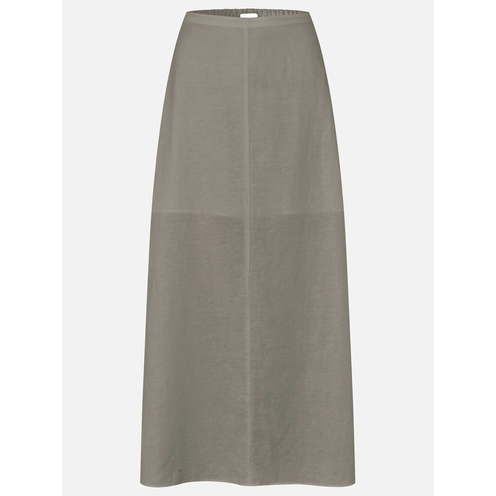 Rosemunde Esther linen long skirt Dried sage