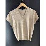 Mae v-hals lurex Dune