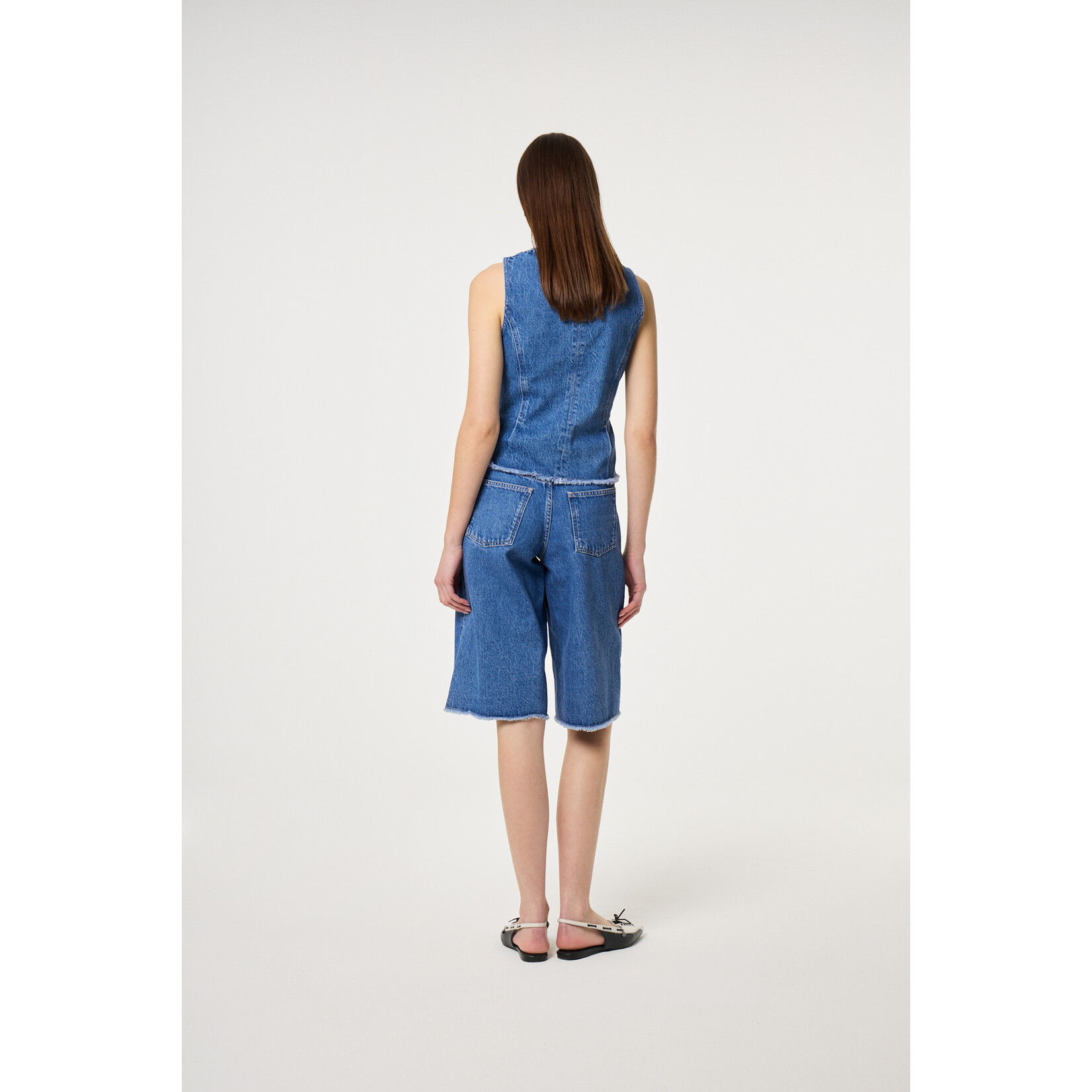 Fabienne Chapot Lucy wide jorts Faded light blue