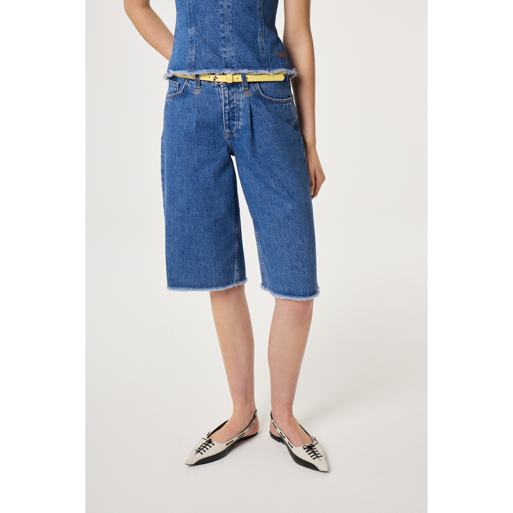 Fabienne Chapot Lucy wide jorts Faded light blue