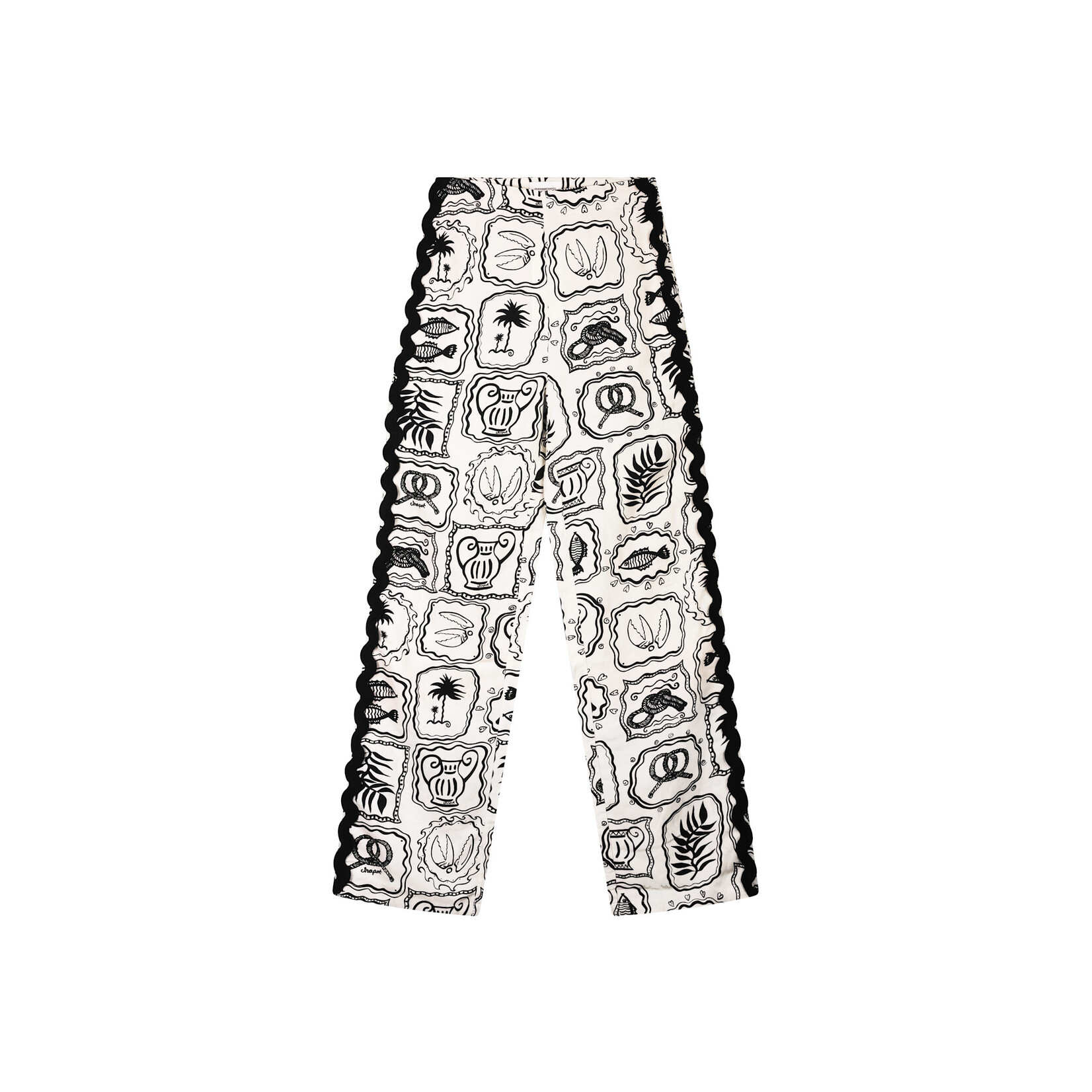 Fabienne Chapot Guicho trousers Cosy white/black