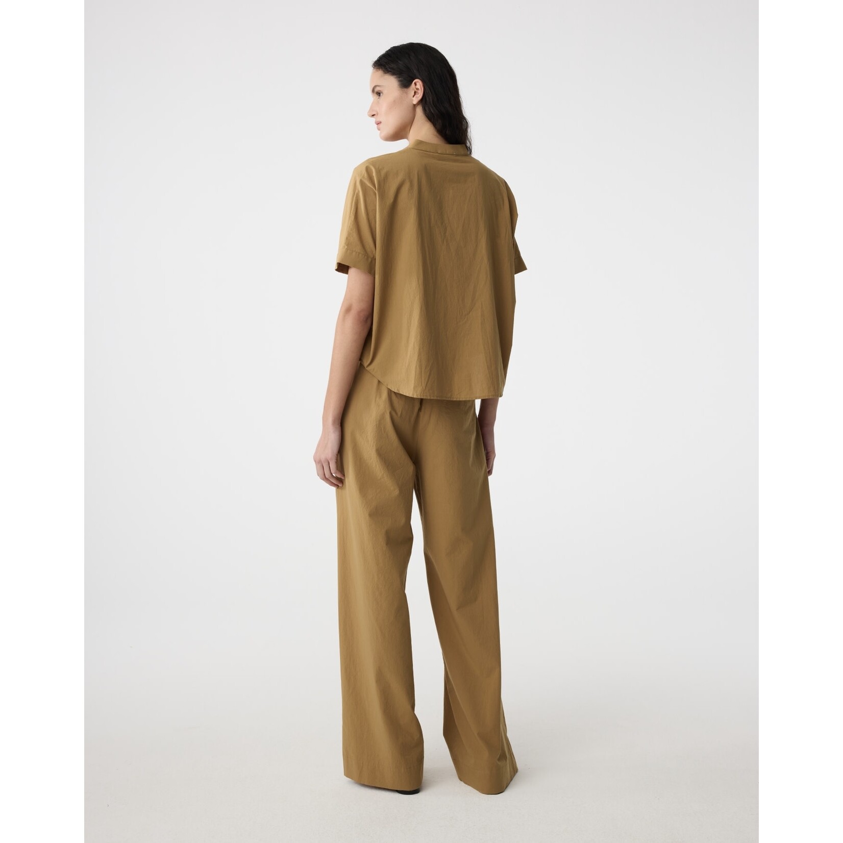 Knit-ted Shorty blouse Tabac