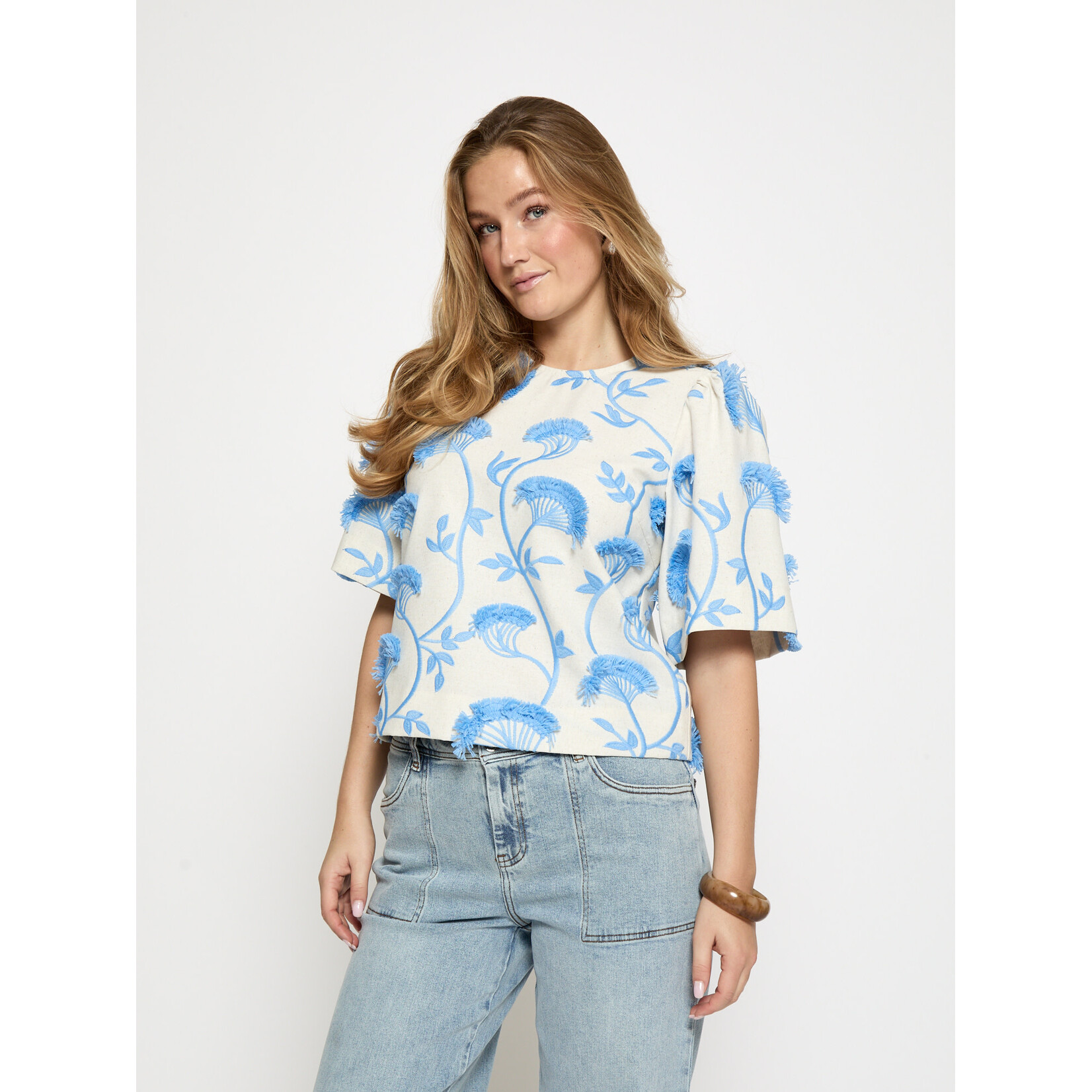 Minus Misja blouse Skyway blue