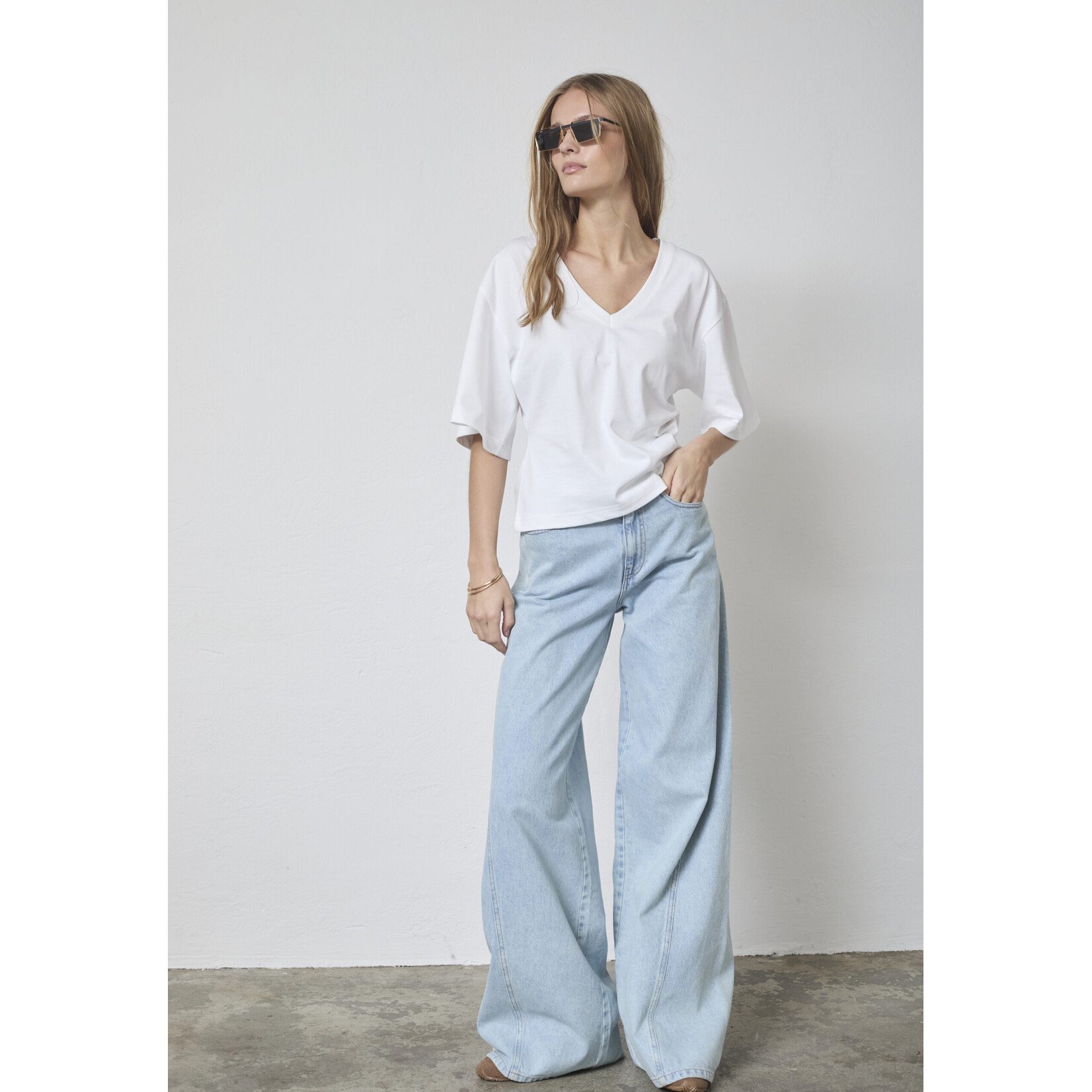 Co'couture Arona wide jeans Pale blue