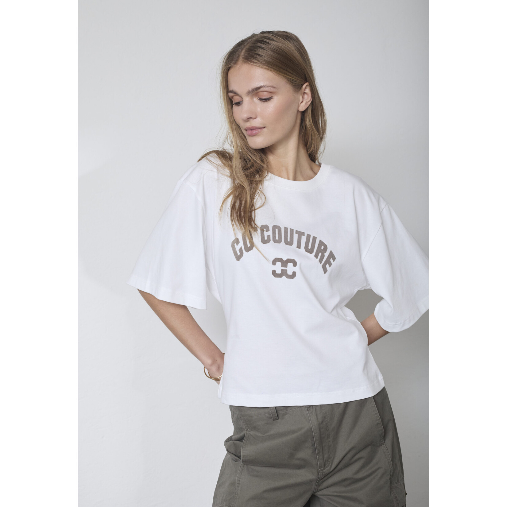 Co'couture Zenga tee White/Walnut