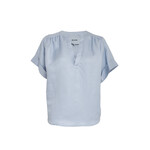 Minus Juno linen blouse Skyway blue