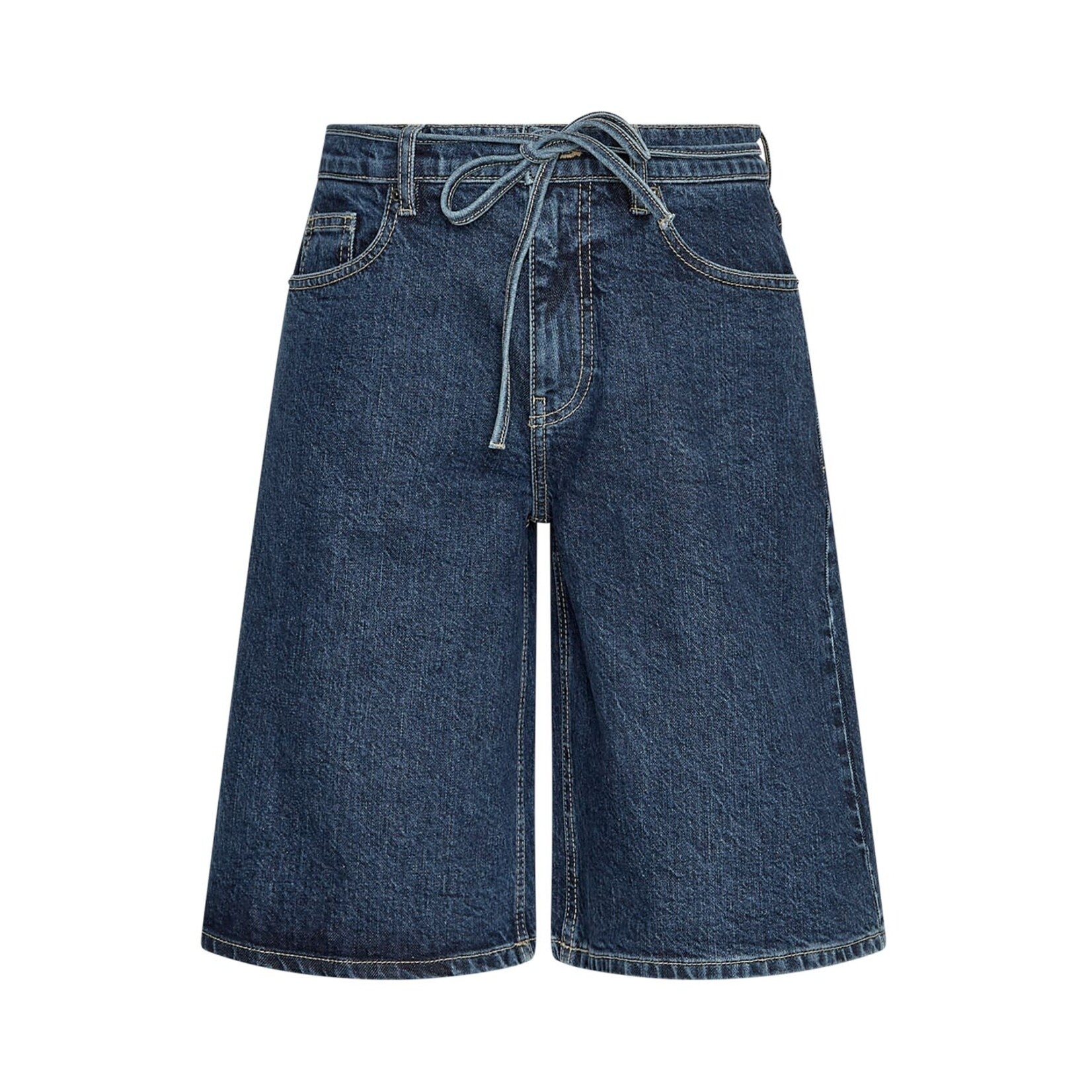 MSCH Elide ada denim shorts Dark blue wash