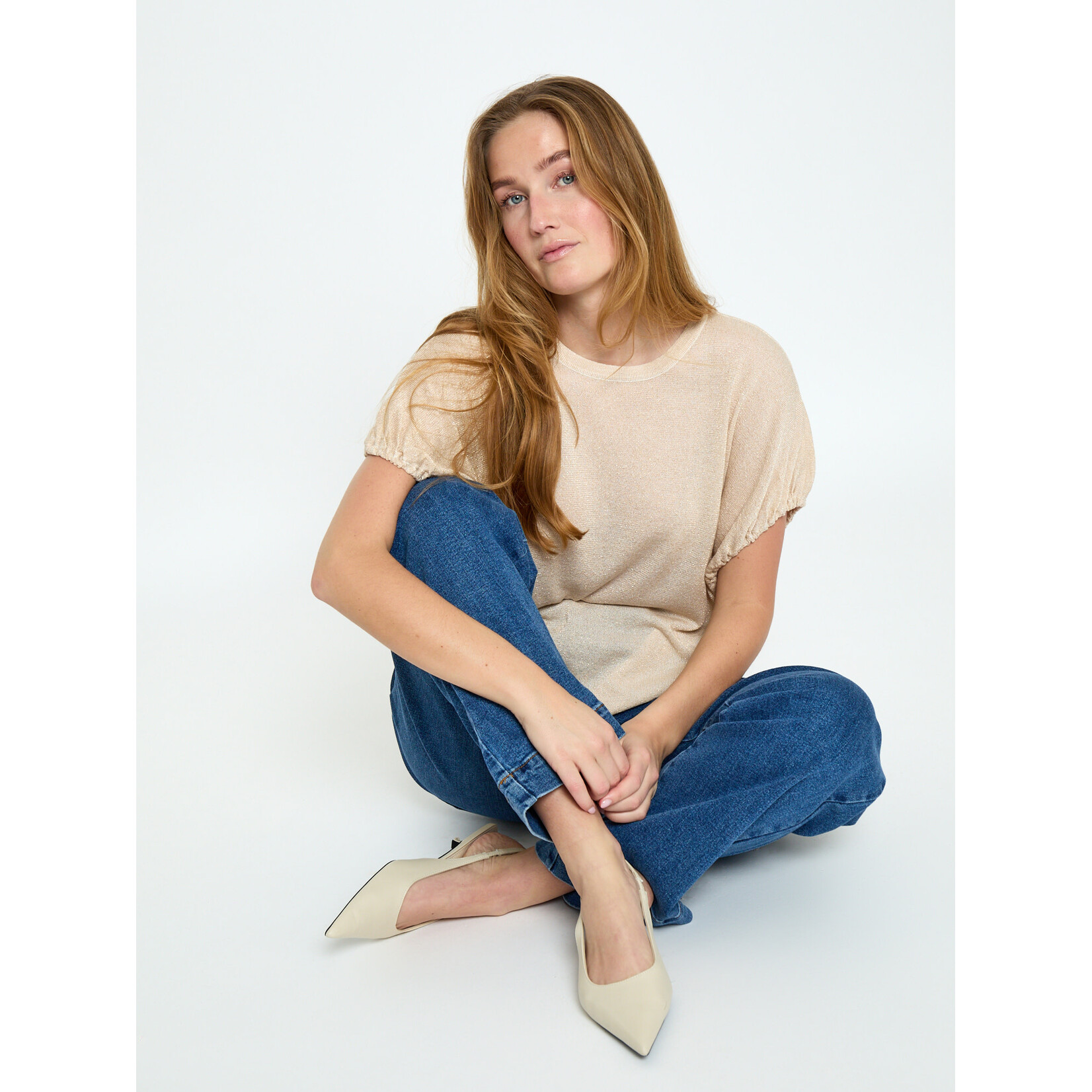 Minus Mara top Medal gold metallic