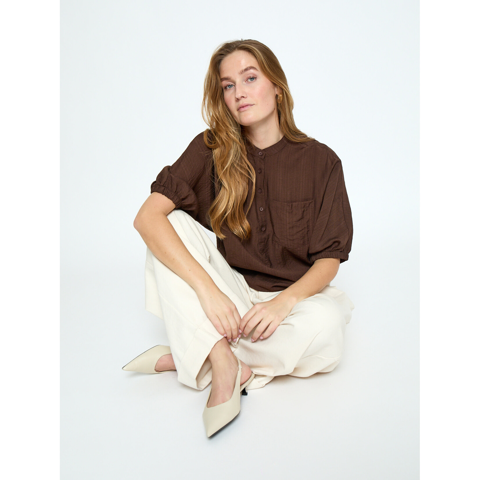 Minus Barbara blouse Chestnut