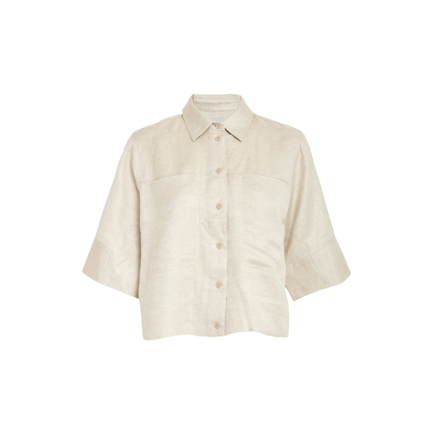 Minus Juno linen blouse Nomad sand melange