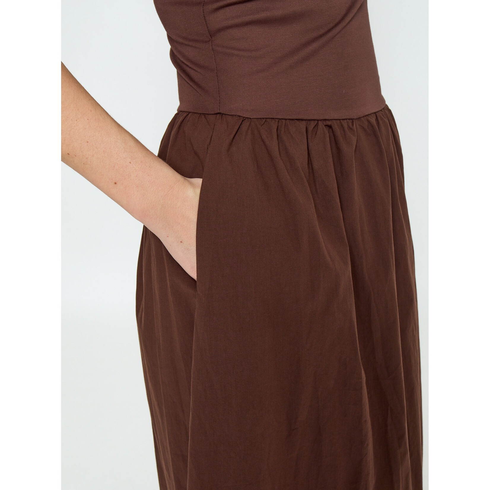 Minus Maria midi dress Chestnut