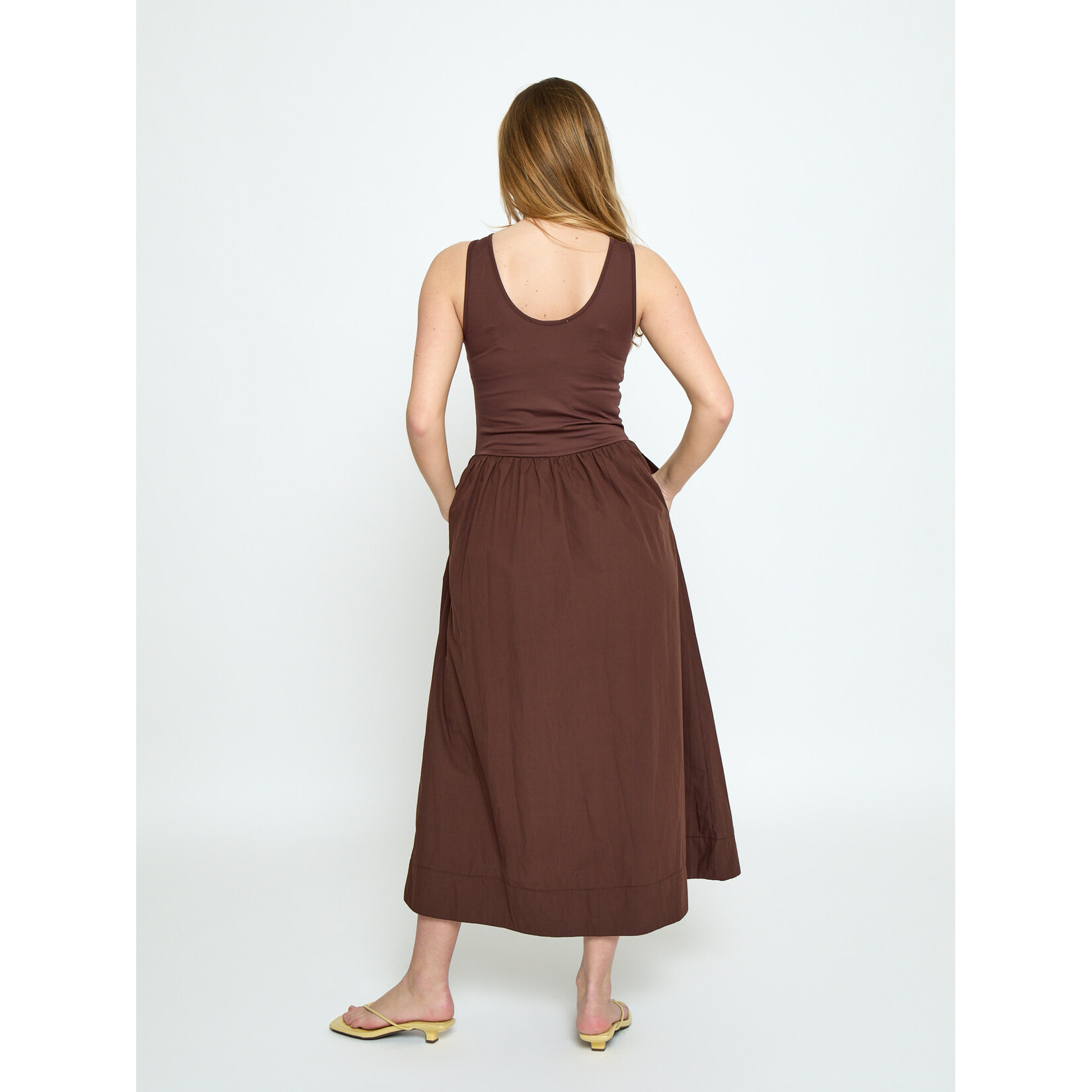 Minus Maria midi dress Chestnut