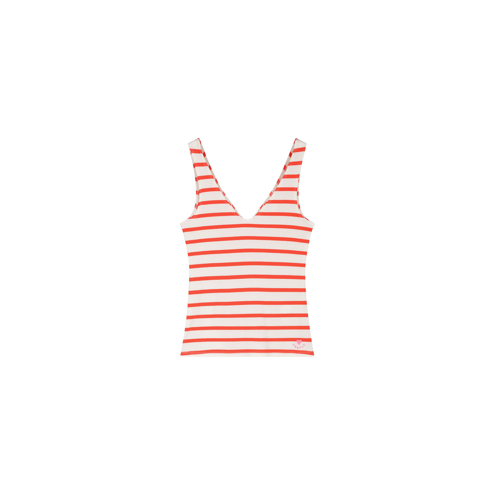 Fabienne Chapot Lena top White / Tangerine tango