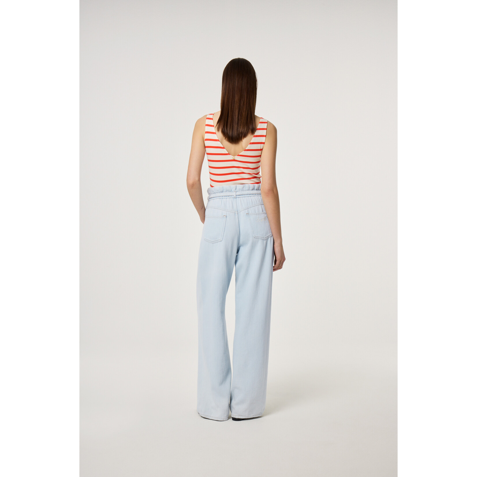 Fabienne Chapot Lena top White / Tangerine tango