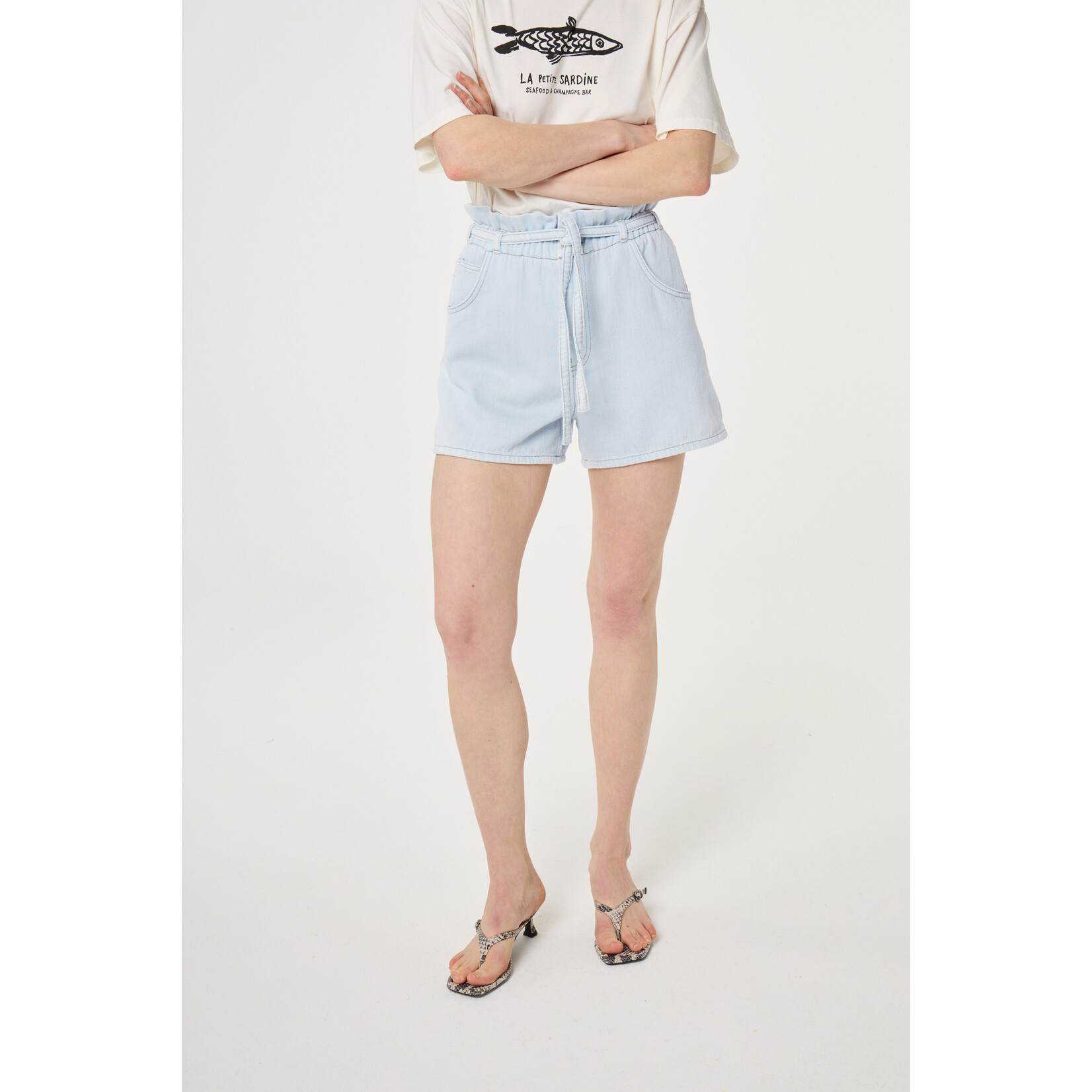 Fabienne Chapot Biggy short Light blue denim