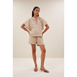 By-Bar June linen shorts Biscuit