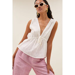 By-Bar Meryl dobby top Cloud white