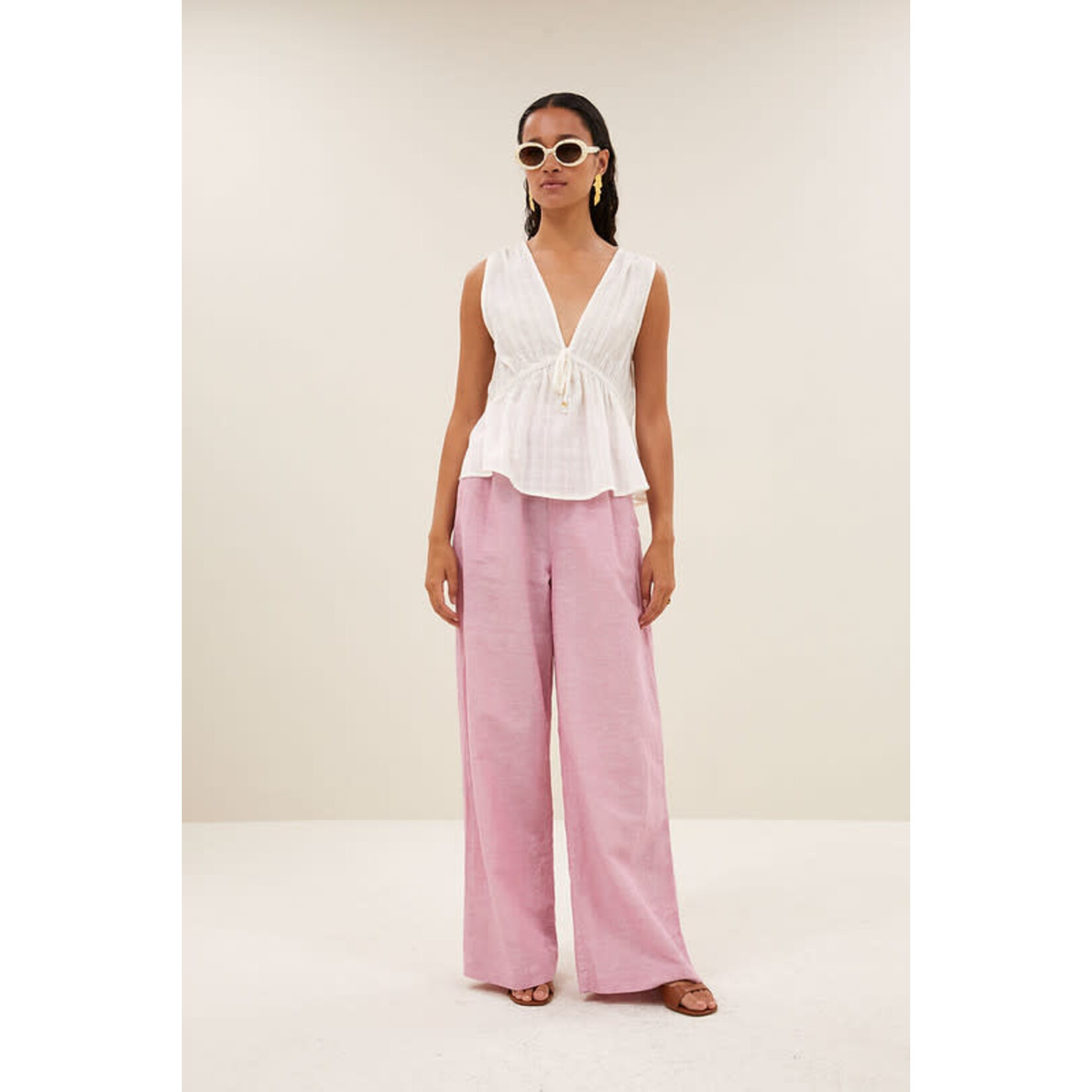 By-Bar Meryl dobby top Cloud white