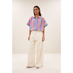 By-Bar Sunny rainbow pleats blouse