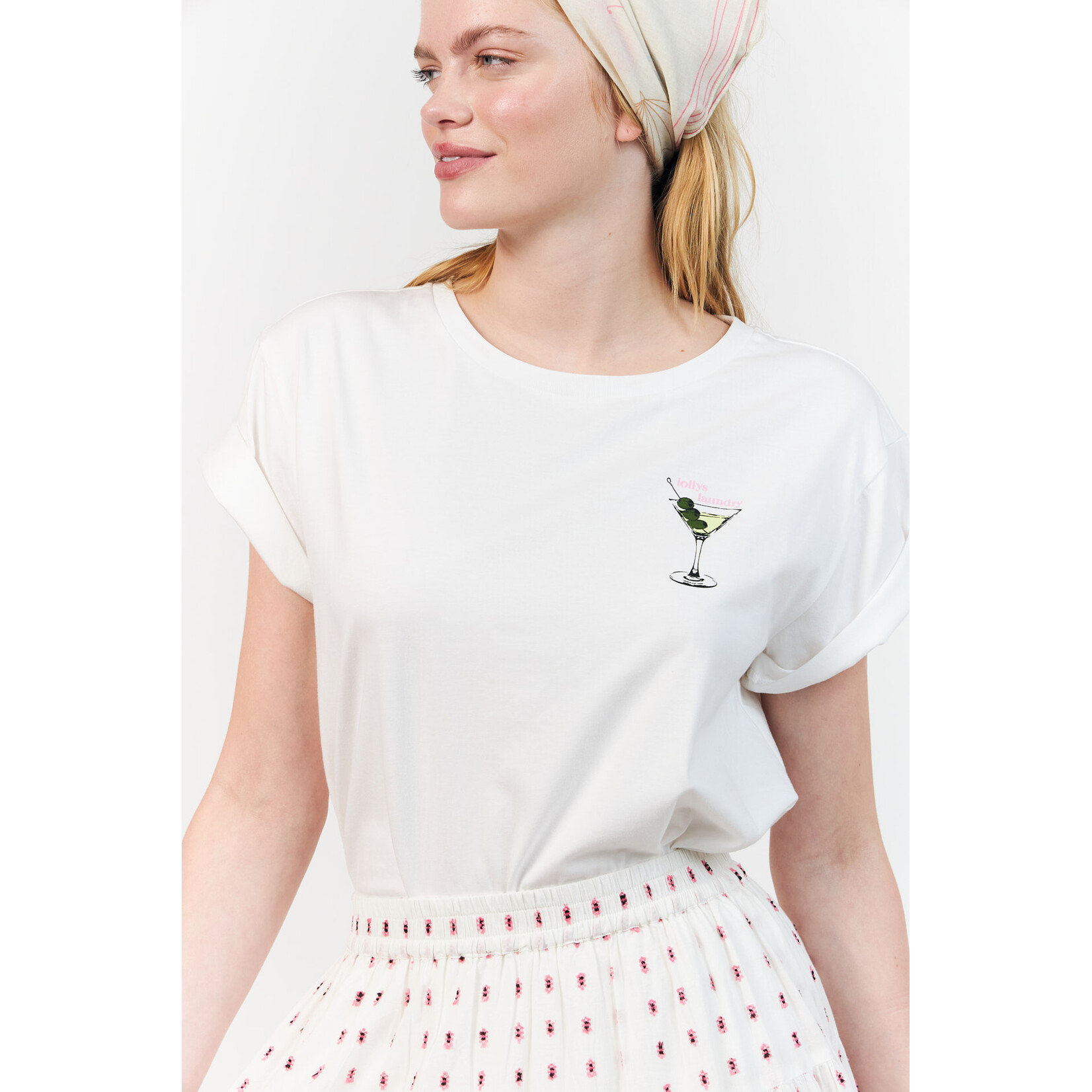 Lollys Laundry Eleanor tee White
