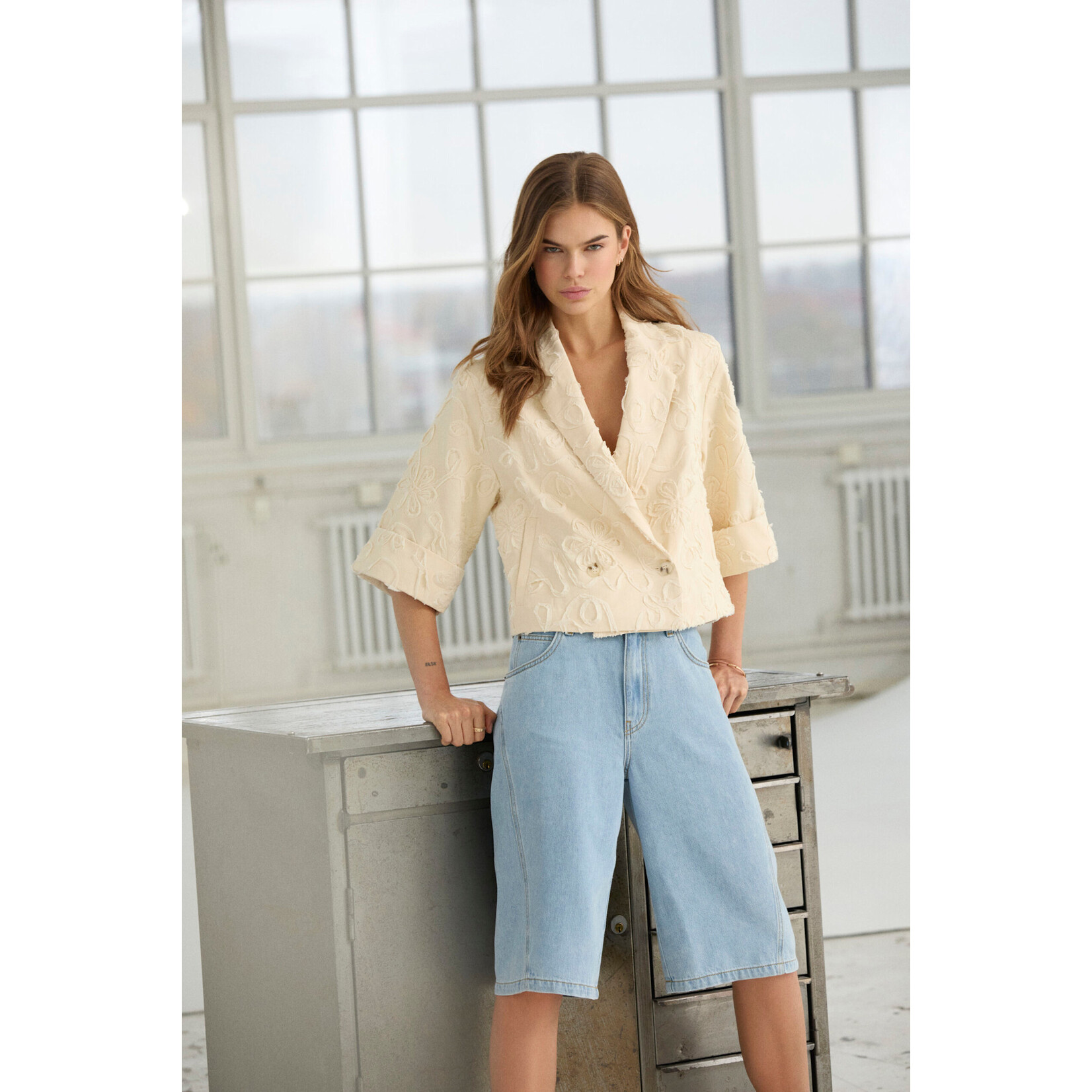 Co'couture Sharon bermude Fade denim