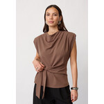 Co'couture Falcon pleat top Walnut