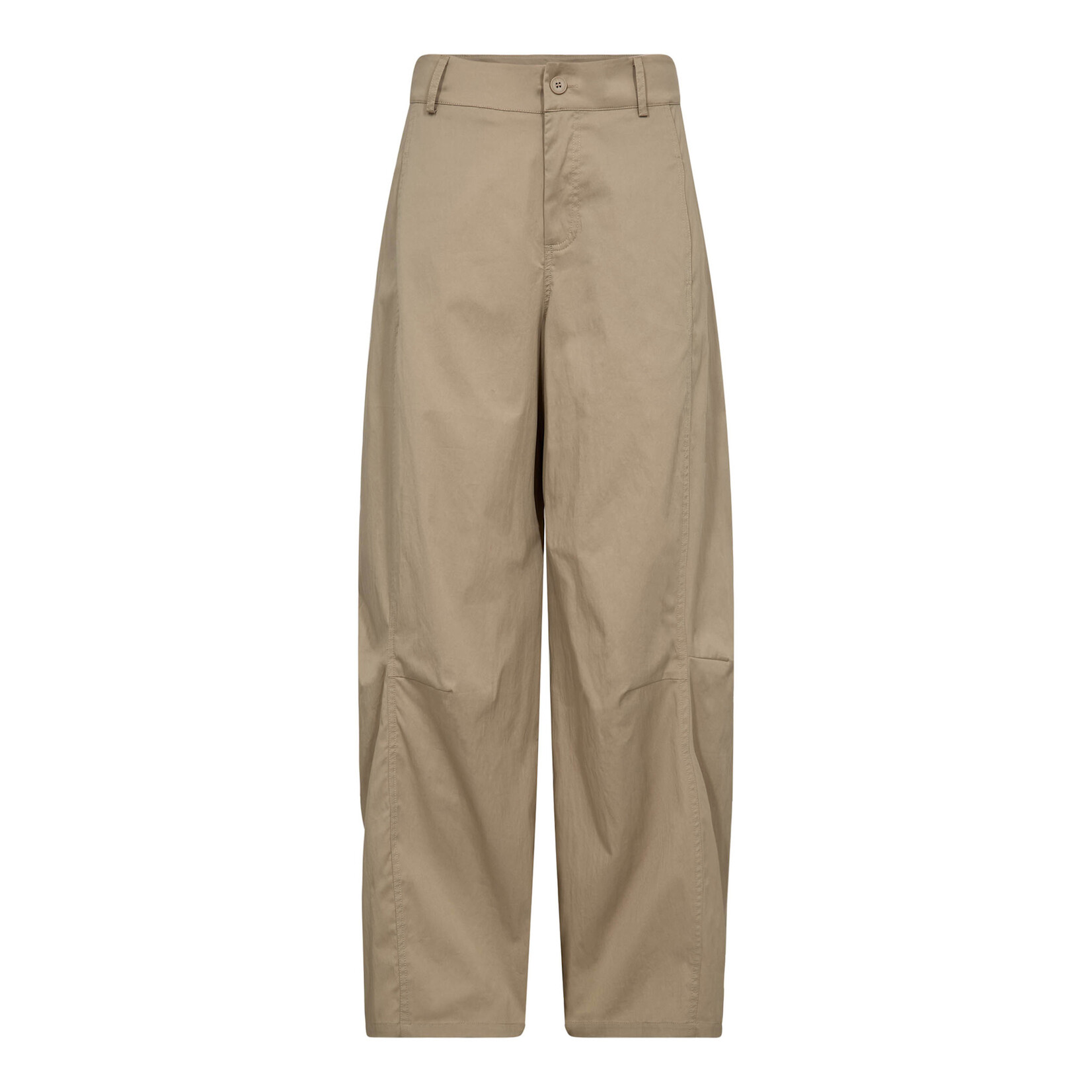 Co'couture Cotton crisp barrel pant Mushroom