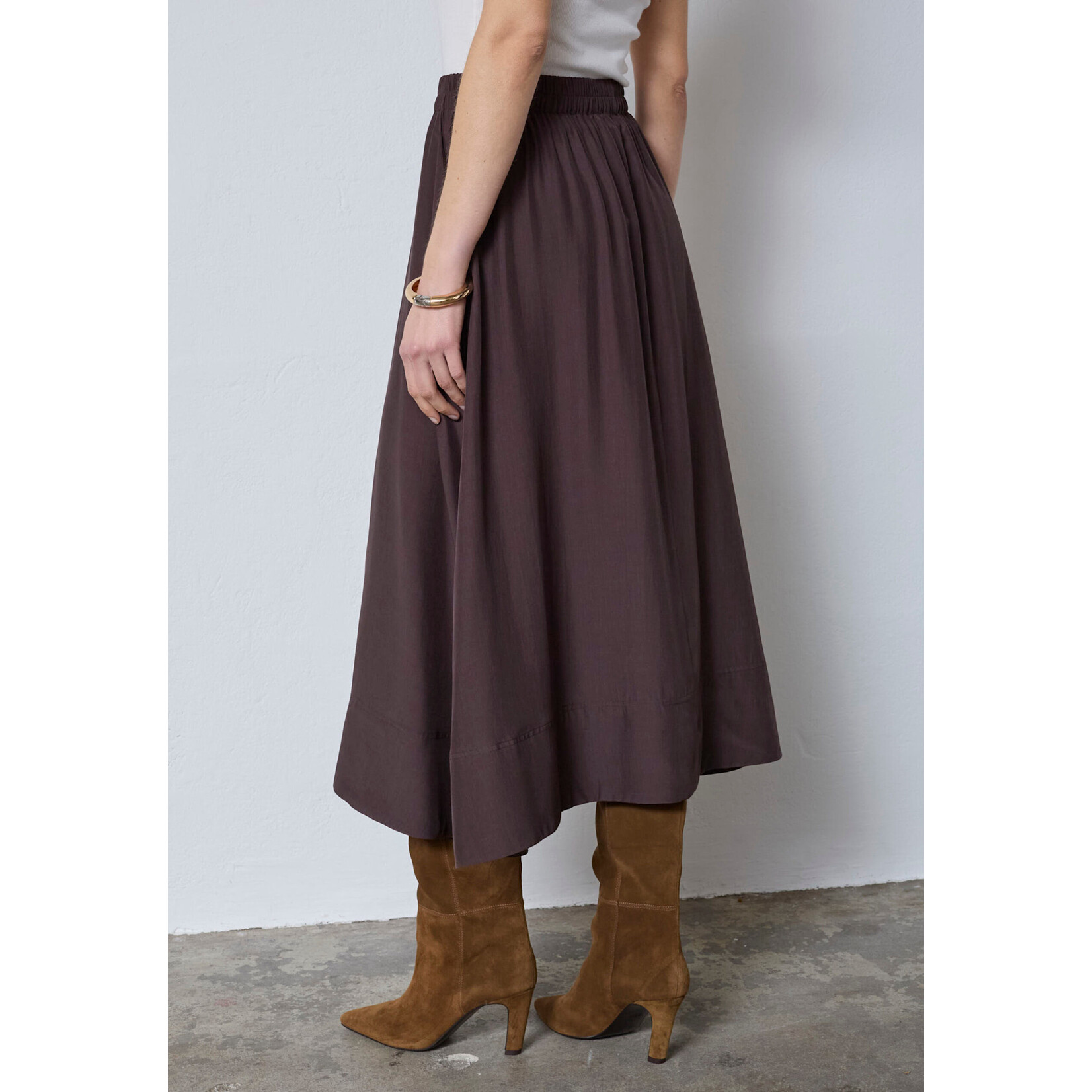 Co'couture Sunrise skirt Dark brown