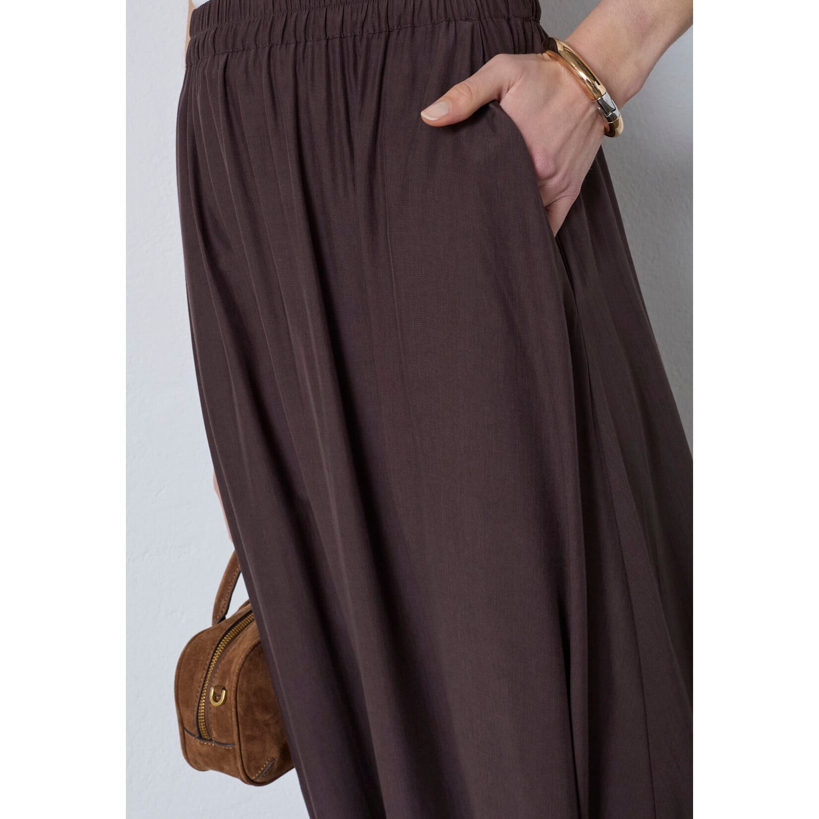 Co'couture Sunrise skirt Dark brown