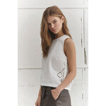 Co'couture Colette embroidery top Off white
