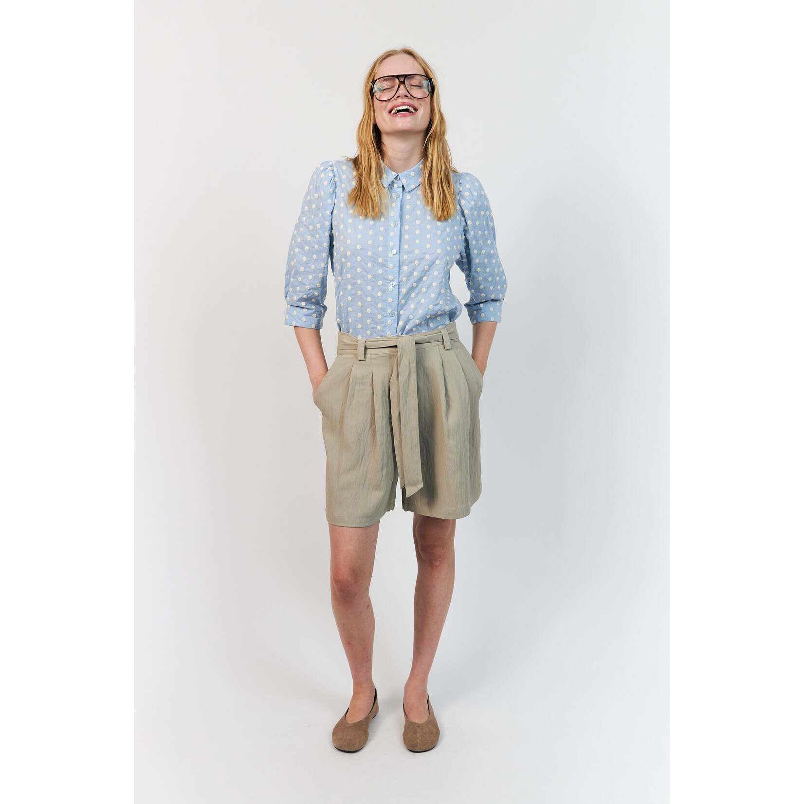 Lollys Laundry Ruth shorts Beige
