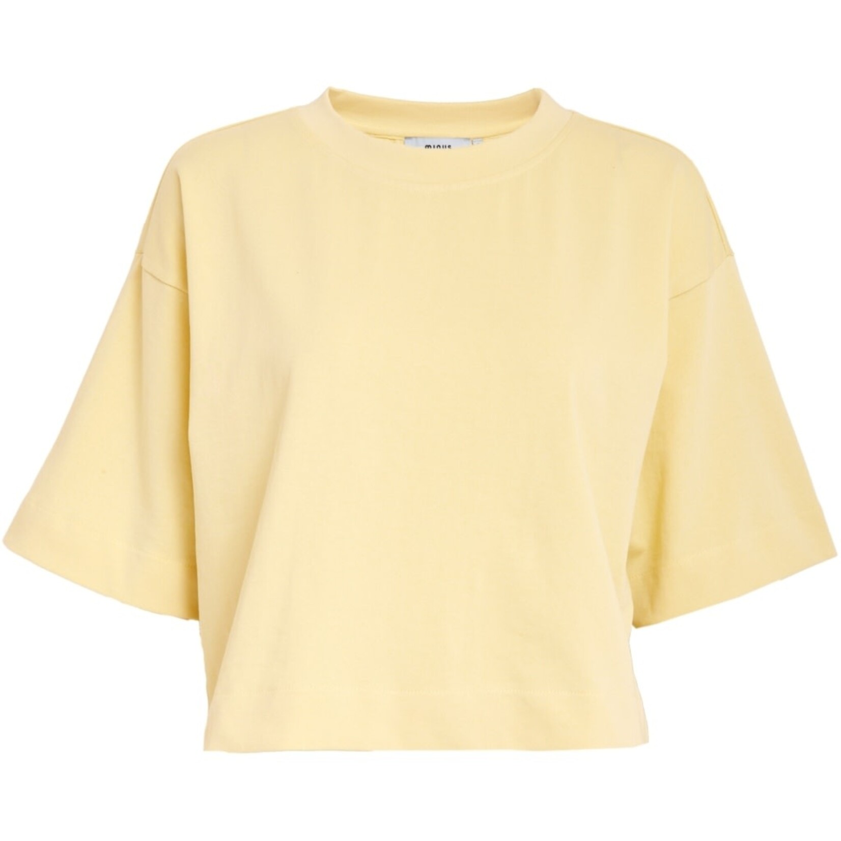 Minus Gamma cropped t-shirt Soft yellow