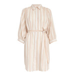 Minus Patricia short dress Desert coral stripe