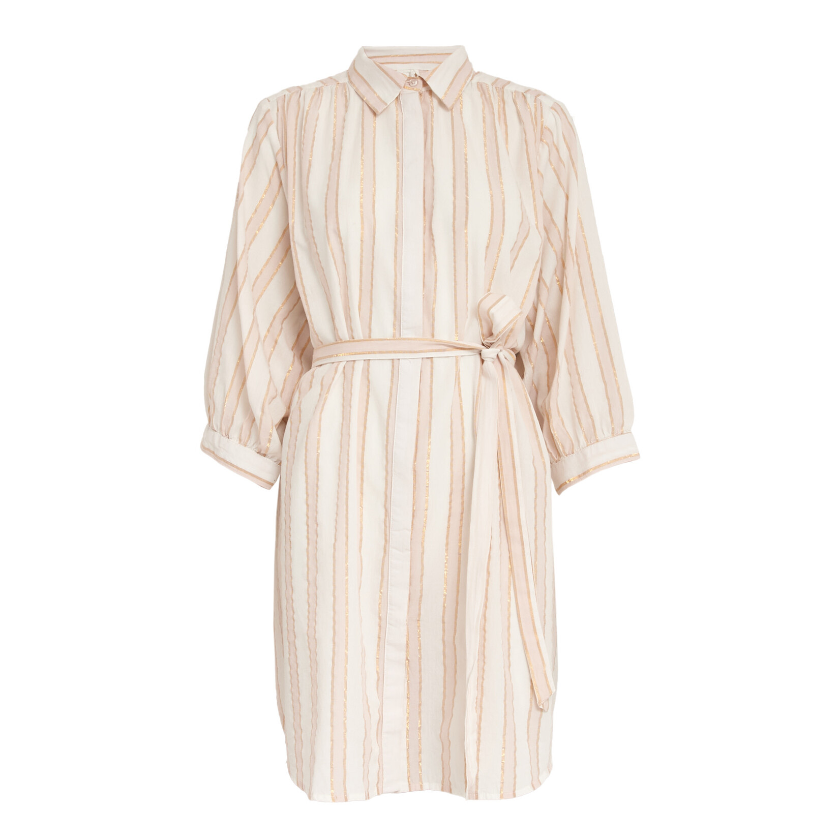 Minus Patricia short dress Desert coral stripe