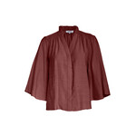 Minus Seria v-neck shirt Andorra red