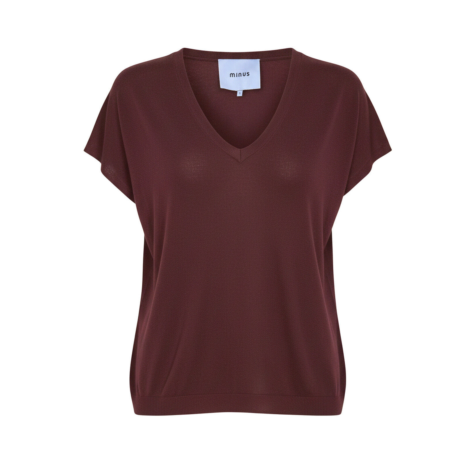 Minus Peyton batsleeve knit t-shirt Andorra red