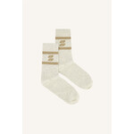 By-Bar Logo sparkle grey sock  - Gold