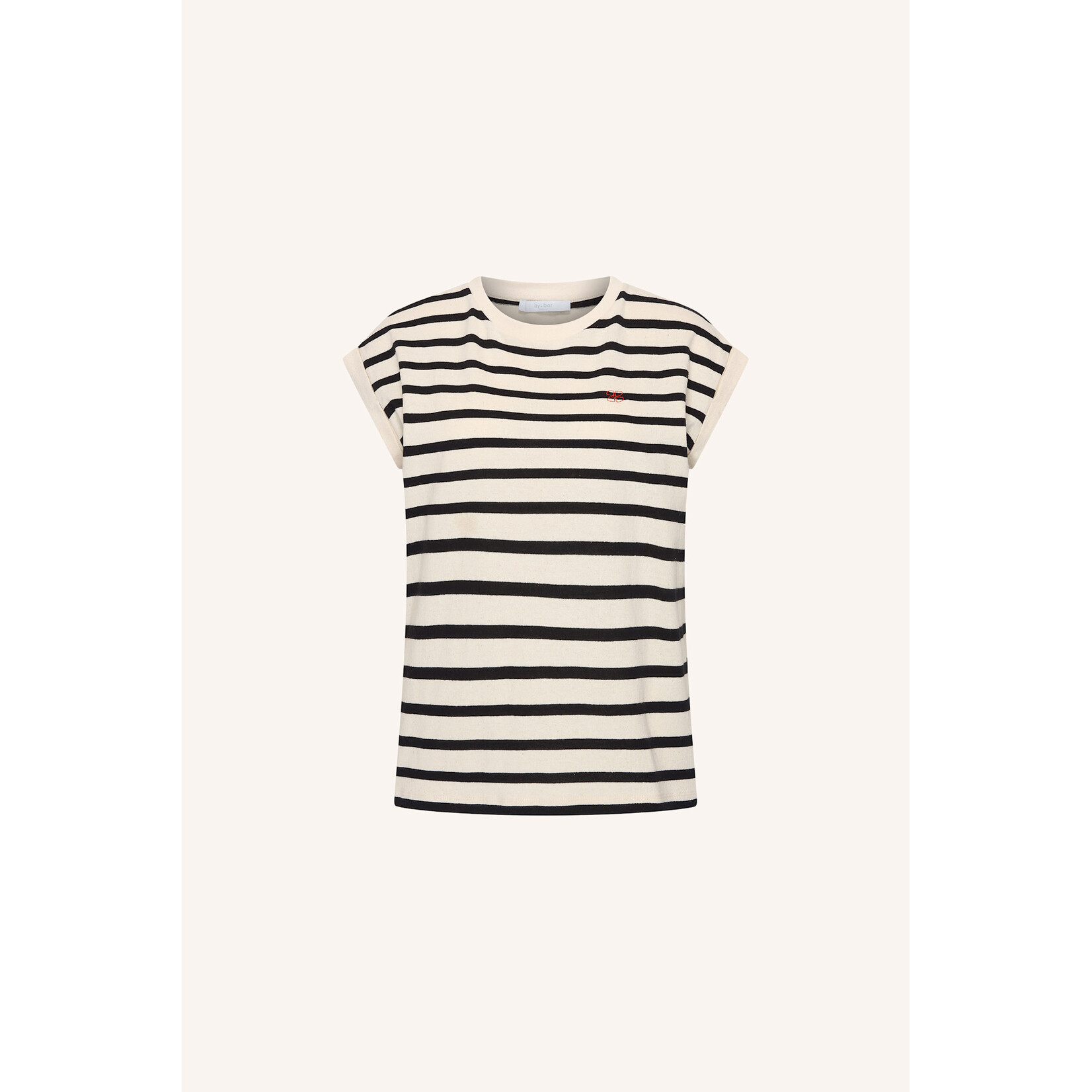By-Bar Tobi stripe logo top Grain Black stripe