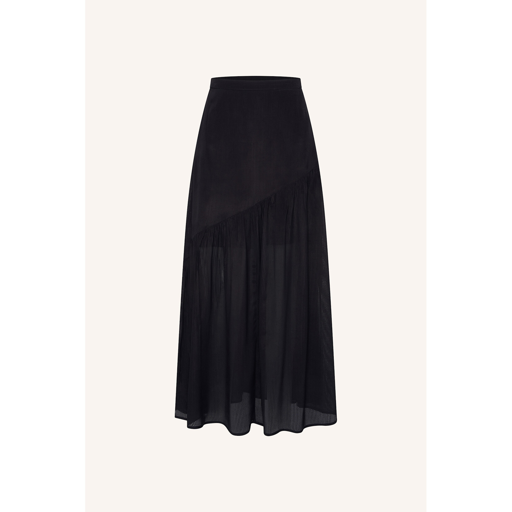By-Bar Myra viscose skirt Black