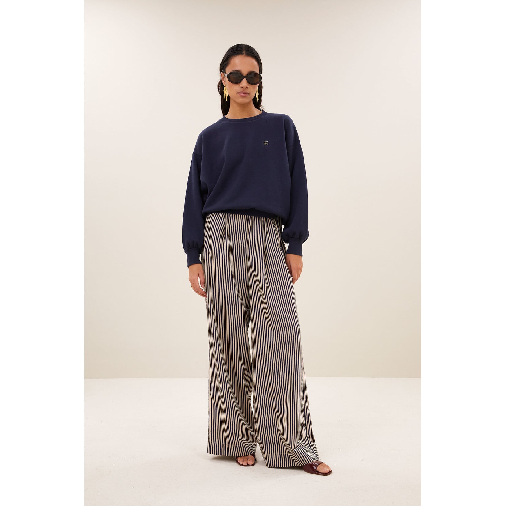 By-Bar Lili coast sweater Uniform blue