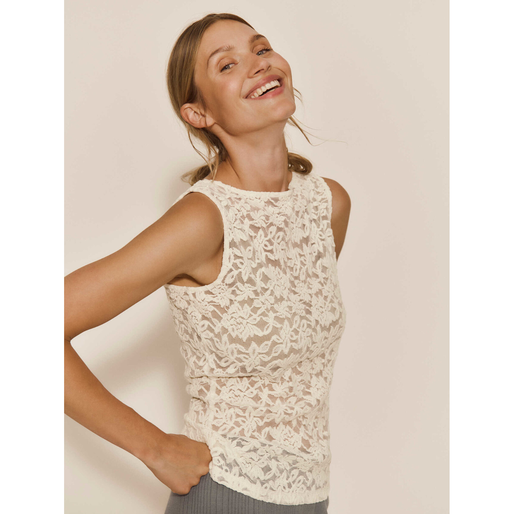 Rosemunde Delicia boatneck top Ivory