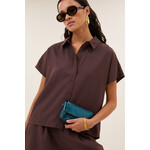 By-Bar Barley tan stripe blouse Tanning stripe