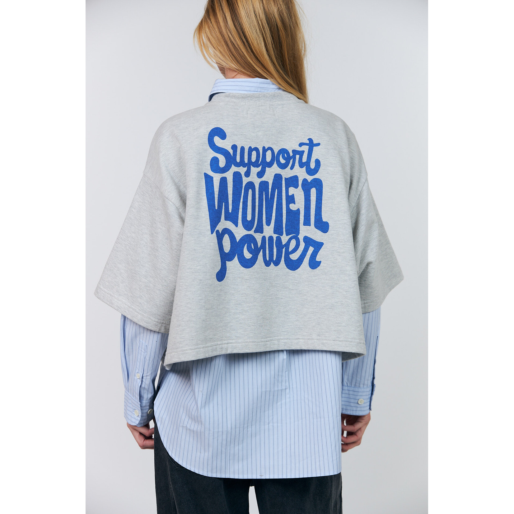 Lollys Laundry Dan boxy sweatshirt Grey